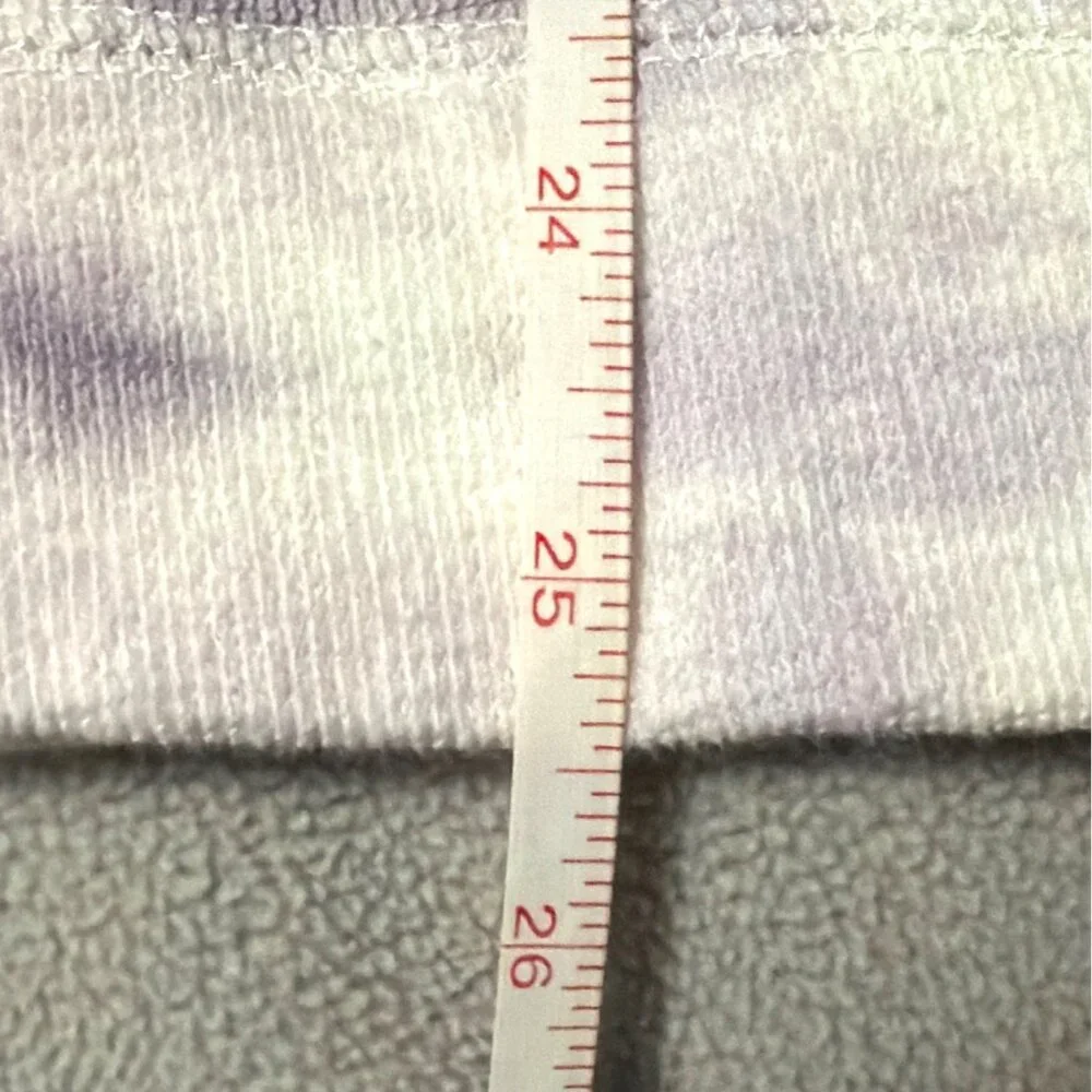 Maurices Tie-Dye Pullover Hoodie XXL Lavender & White Kangaroo Pocket Long Sleev - Picture 5 of 5